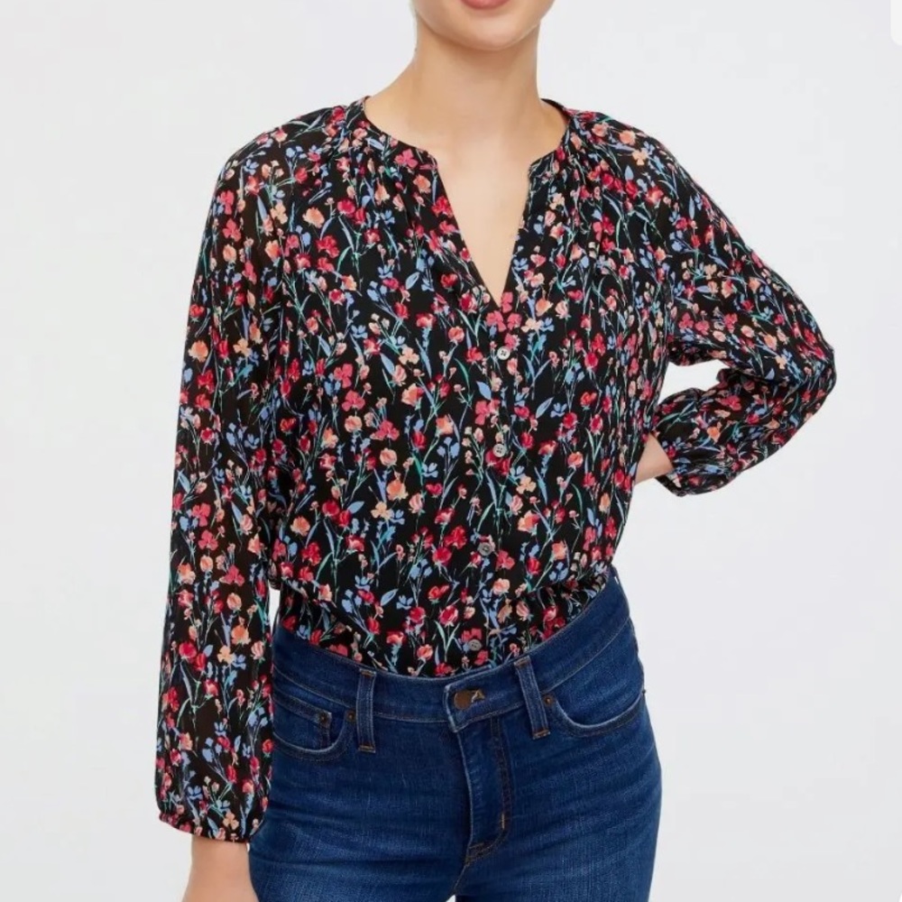 NWT J Crew Raglan Button Front Shirt